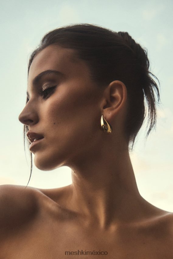 Meshki pendientes zadie con doble lágrima oro accesorios H48F8H1668