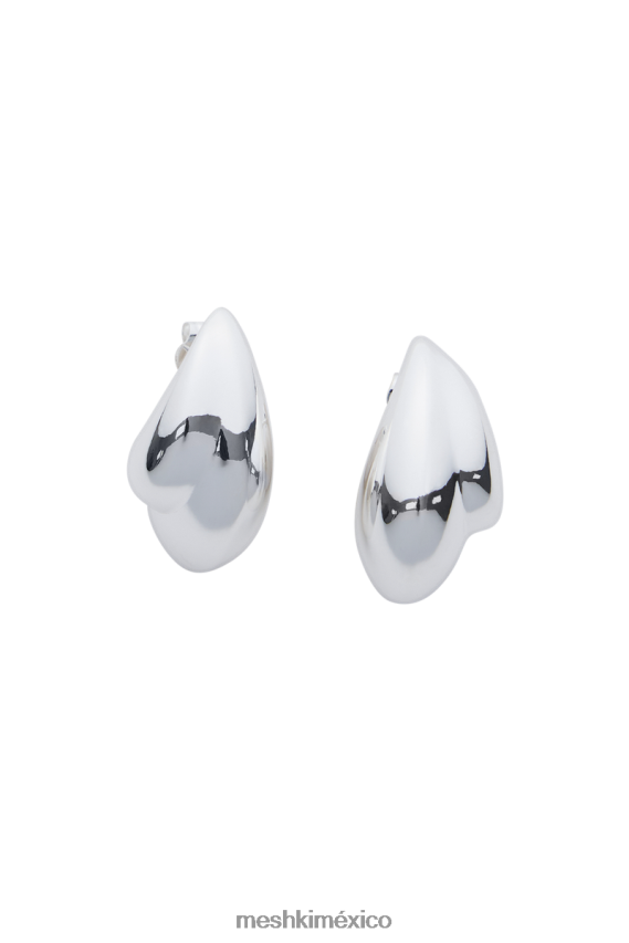 Meshki pendientes zadie con doble lágrima plata accesorios H48F8H1670