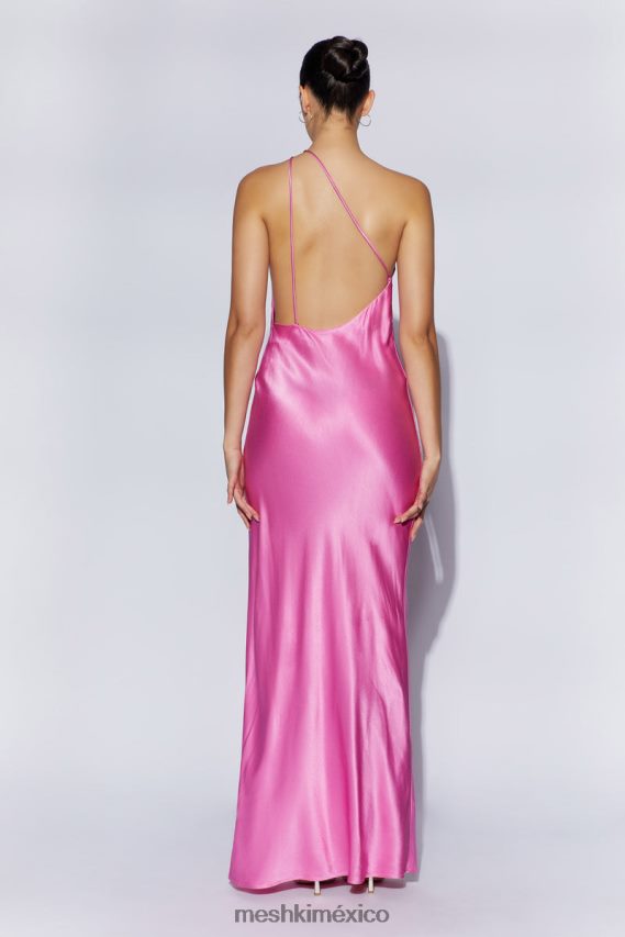 Meshki vestido largo alena con un hombro descubierto rosa ropa H48F8H462