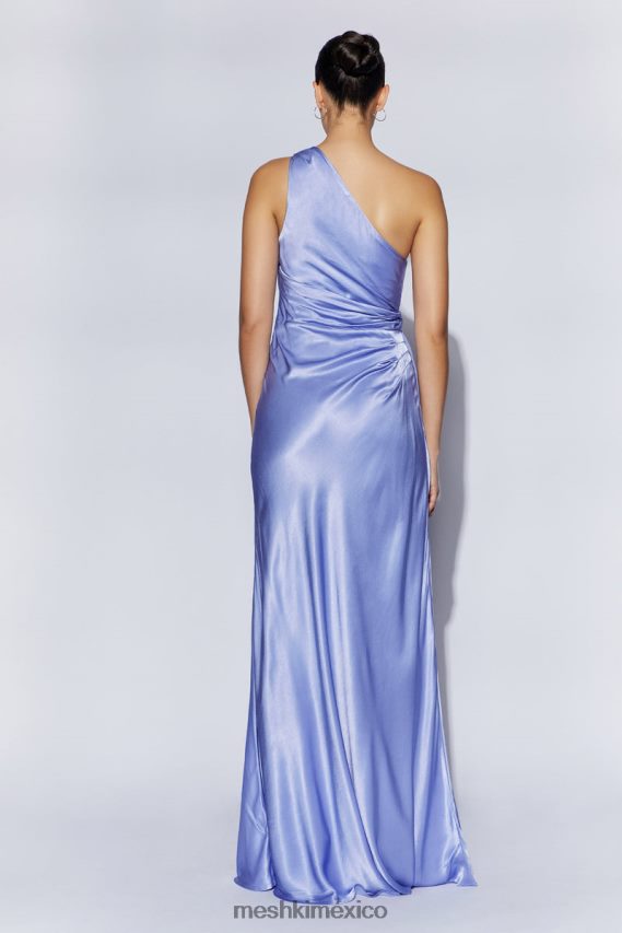 Meshki vestido largo calliope con un hombro descubierto lavanda ropa H48F8H399