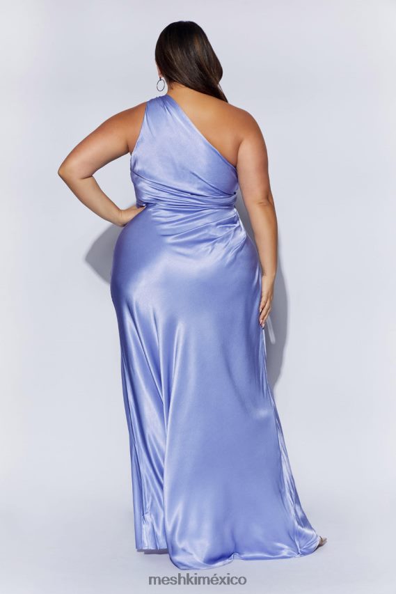 Meshki vestido largo calliope con un hombro descubierto lavanda ropa H48F8H399