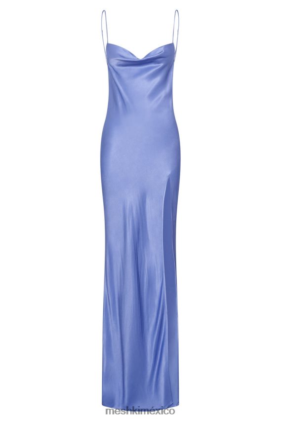 Meshki vestido largo jade con cuello vuelto y espalda descubierta lavanda ropa H48F8H545