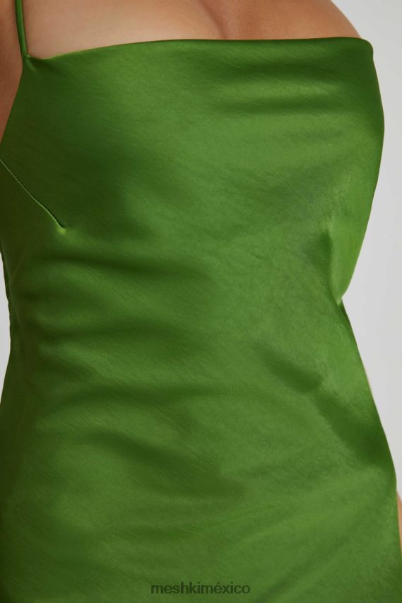 Meshki vestido largo lencero con cuello recto sydney Esmeralda ropa H48F8H154