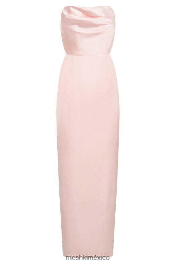 Meshki vestido largo sin tirantes alanis rosa de cristal ropa H48F8H318