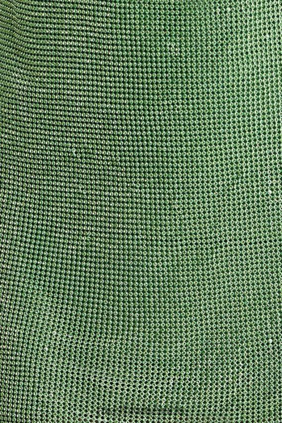 Meshki meilani minivestido de malla con strass y espalda escotada verde ropa H48F8H726