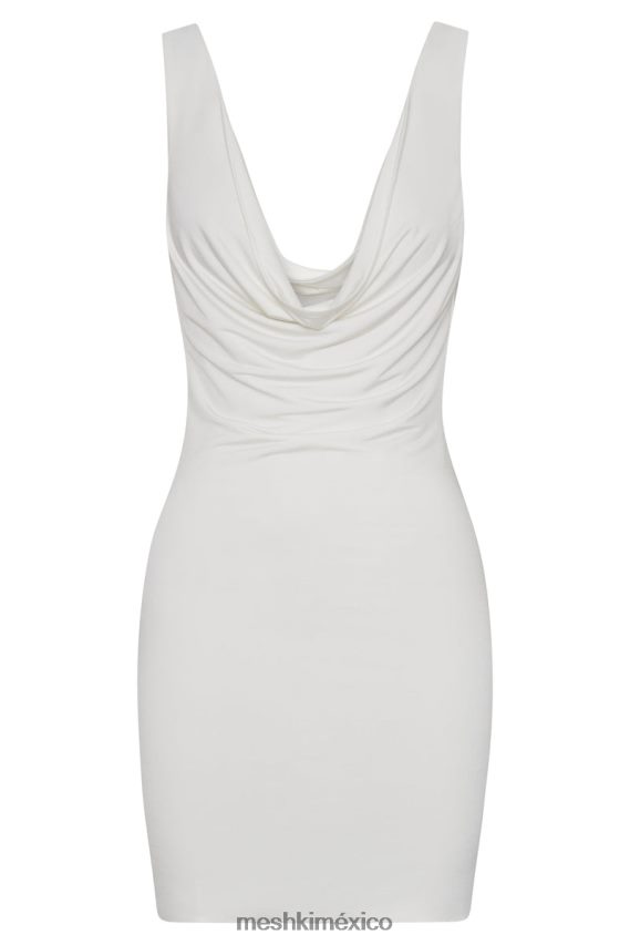 Meshki vestido corto juliette con capucha hueso ropa H48F8H334