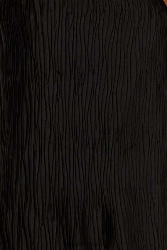 Meshki vestido corto plisado athena negro ropa H48F8H320