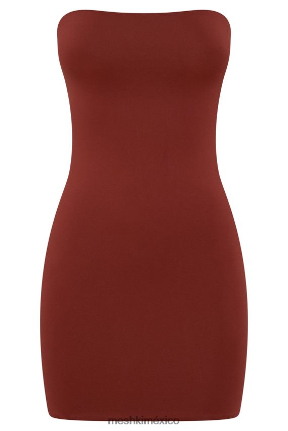 Meshki vestido mini sin tirantes stella chocolate con cerezas ropa H48F8H685