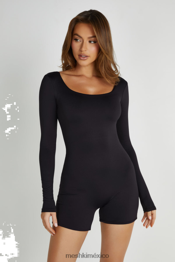 Meshki Mono corto Oakley de nailon reciclado de manga larga negro ropa H48F8H1372