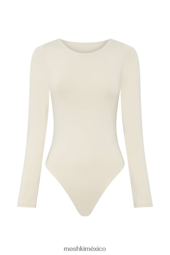 Meshki body cheyenne de manga larga con espalda escotada crema ropa H48F8H1014