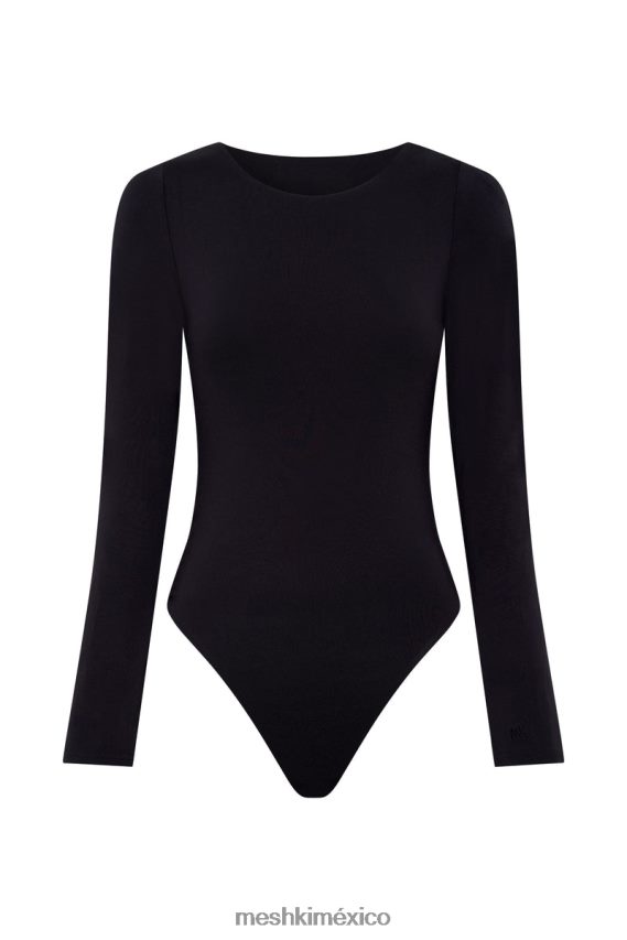 Meshki body cheyenne de manga larga con espalda escotada negro ropa H48F8H916