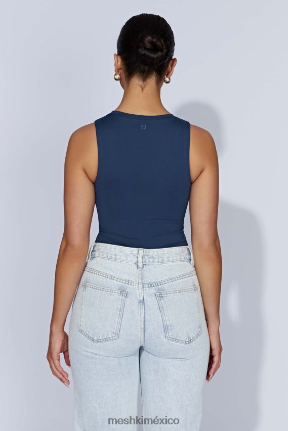 Meshki body sin mangas jordyn azul marino de medianoche ropa H48F8H963