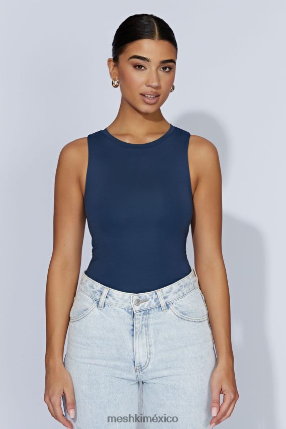 Meshki body sin mangas jordyn azul marino de medianoche ropa H48F8H963