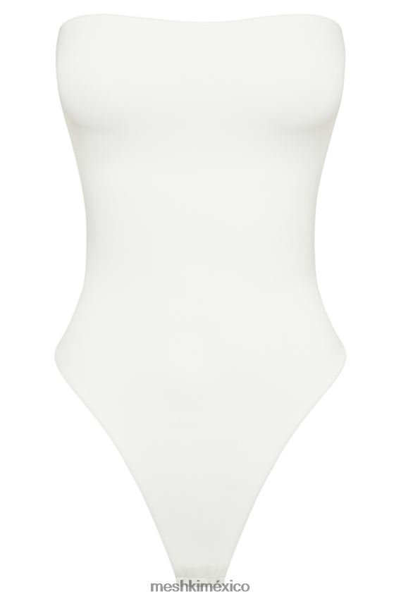 Meshki body sin tirantes Leighton de nailon reciclado blanco ropa H48F8H778