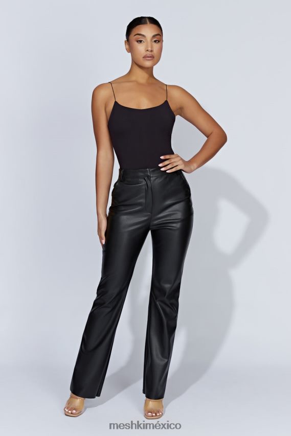 Meshki valeria body con tirantes finos y espalda escotada negro ropa H48F8H887