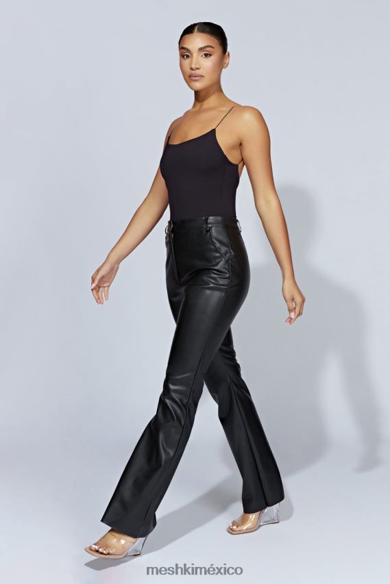 Meshki valeria body con tirantes finos y espalda escotada negro ropa H48F8H887