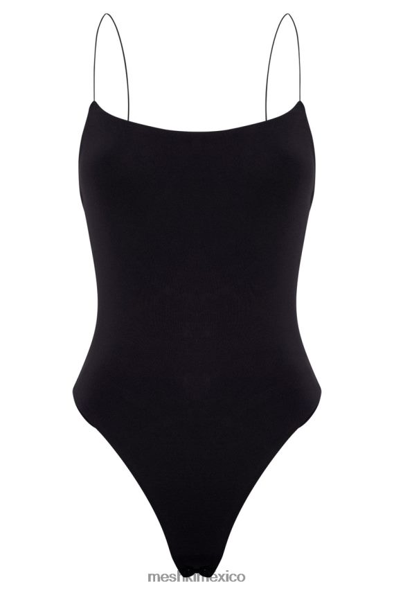 Meshki valeria body con tirantes finos y espalda escotada negro ropa H48F8H887
