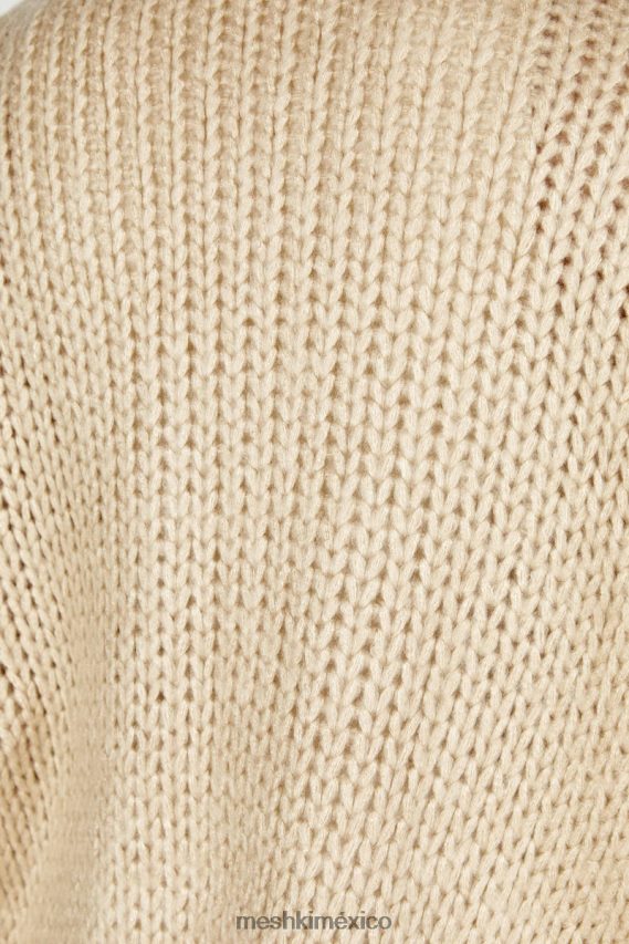 Meshki cárdigan de punto grueso irina gris pardo ropa H48F8H1627