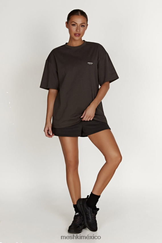 Meshki camiseta extragrande jaimie anochecer negro ropa H48F8H807