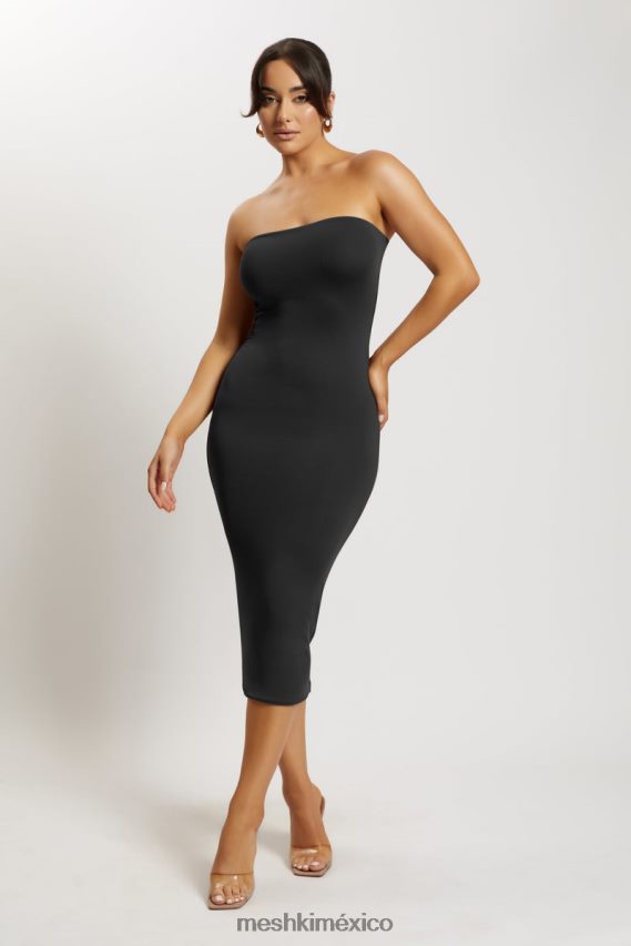 Meshki vestido midi sin tirantes cassidy negro ropa H48F8H677