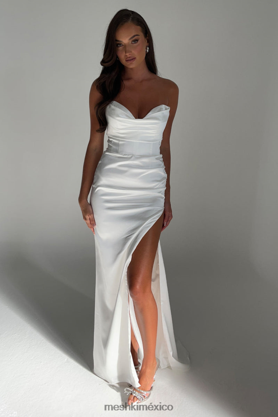Meshki vestido con corsé marilyn blanco ropa H48F8H490