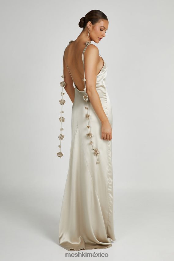 Meshki vestido rosa elenora champán ropa H48F8H152