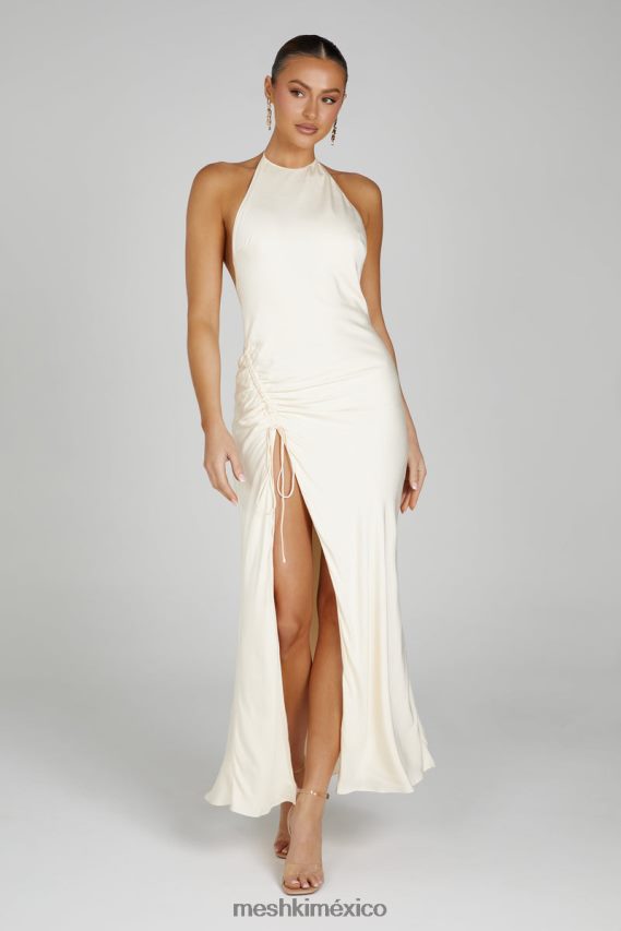 Meshki Polly Halter Maxi Dress Bone Clothing H48F8H129