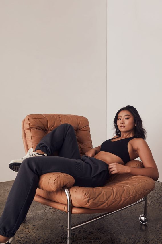 Meshki joggers con espalda polar y relieve Emery carbón ropa H48F8H1479