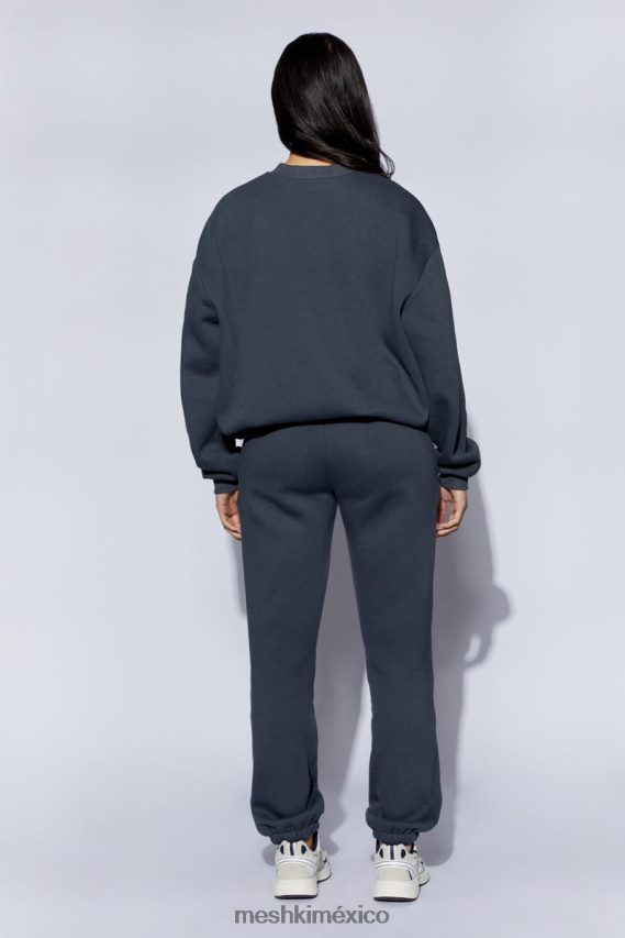 Meshki joggers con espalda polar y relieve Emery carbón ropa H48F8H1479