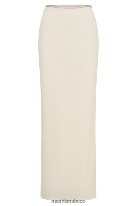 Meshki Falda larga con abertura y strass de Sweeney hueso ropa H48F8H1526