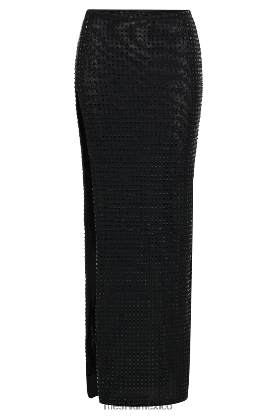 Meshki falda larga con strass cuadrados de ellery negro ropa H48F8H1278