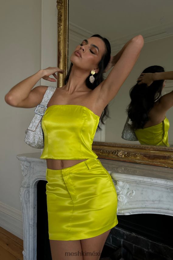 Meshki minifalda mimi micro verde fresco ropa H48F8H1336