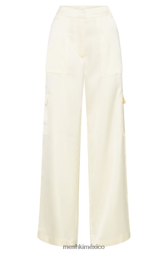 Meshki pantalón cargo amaya de satén hueso ropa H48F8H1511