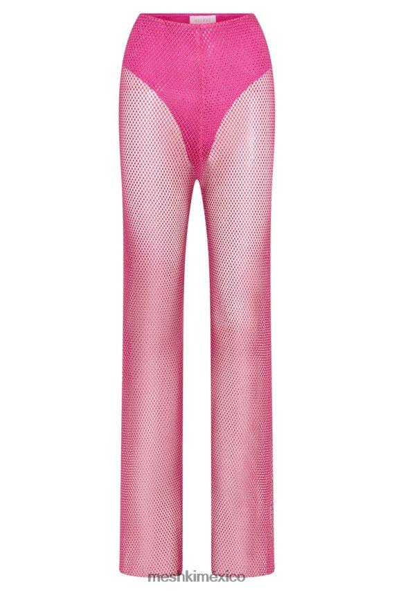 Meshki pantalón de malla con diamantes emerson Rosa Rosa ropa H48F8H1614