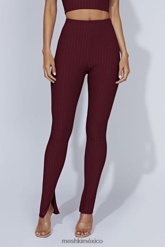 Meshki leggins jordi de punto con abertura lateral chocolate con cerezas ropa H48F8H1473