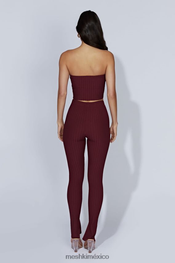 Meshki leggins jordi de punto con abertura lateral chocolate con cerezas ropa H48F8H1473