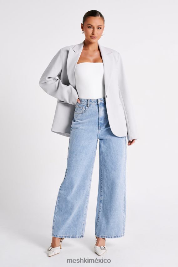 Meshki jeans holgados color cuervo lavado azul medio ropa H48F8H1243