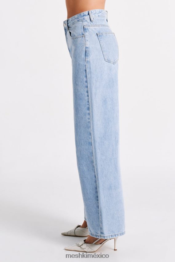 Meshki jeans holgados color cuervo lavado azul medio ropa H48F8H1243