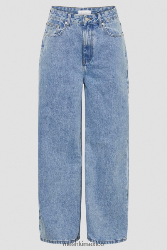 Meshki jeans holgados color cuervo lavado azul medio ropa H48F8H1243