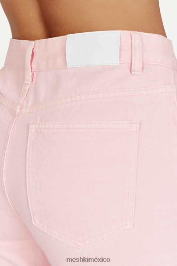 Meshki vaqueros ainsley de talle medio rubor rosa ropa H48F8H1605