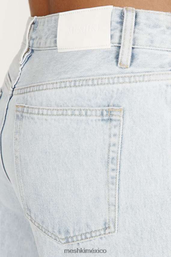 Meshki vaqueros holgados de talle bajo Rumi azul claro ropa H48F8H1490