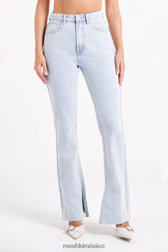 Meshki vaqueros rectos lauren azul claro ropa H48F8H1235