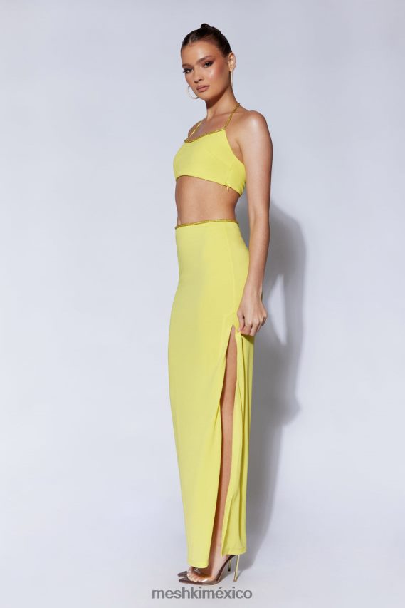 Meshki Top halter con cuerda y diamantes de Arya monasterio ropa H48F8H1041