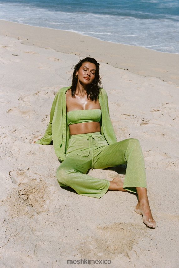 Meshki Top tipo pareo Lucille Shimmer brillo de lima ropa H48F8H1100