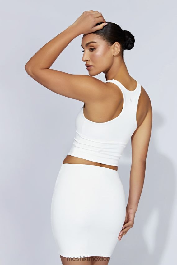 Meshki top con espalda estilo nadador alyssa blanco ropa H48F8H1166