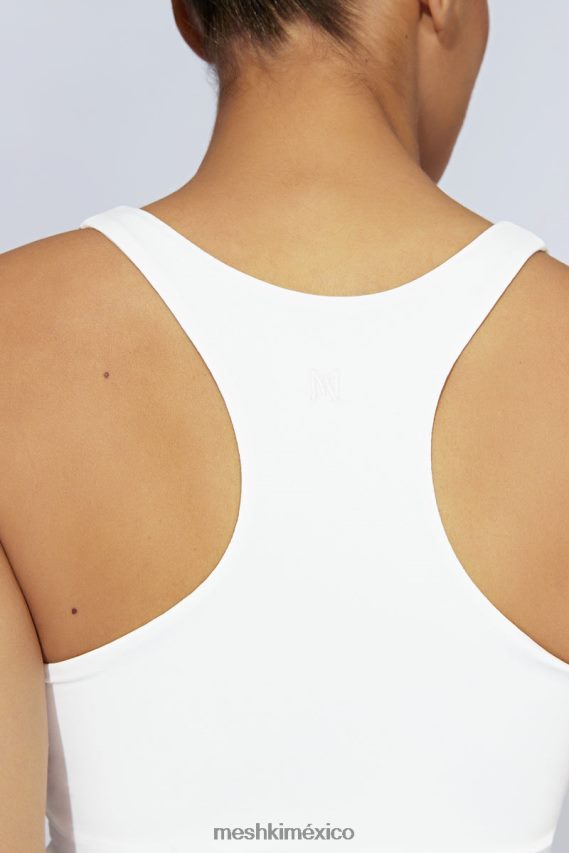 Meshki top con espalda estilo nadador alyssa blanco ropa H48F8H1166