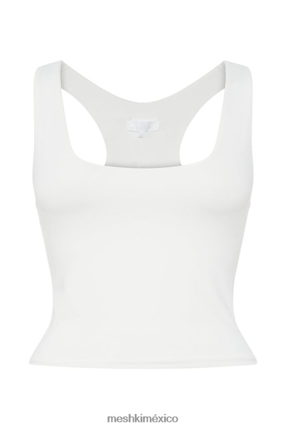 Meshki top con espalda estilo nadador alyssa blanco ropa H48F8H1166