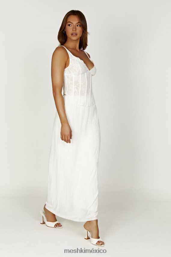 Meshki top corpiño de encaje elsie blanco ropa H48F8H866