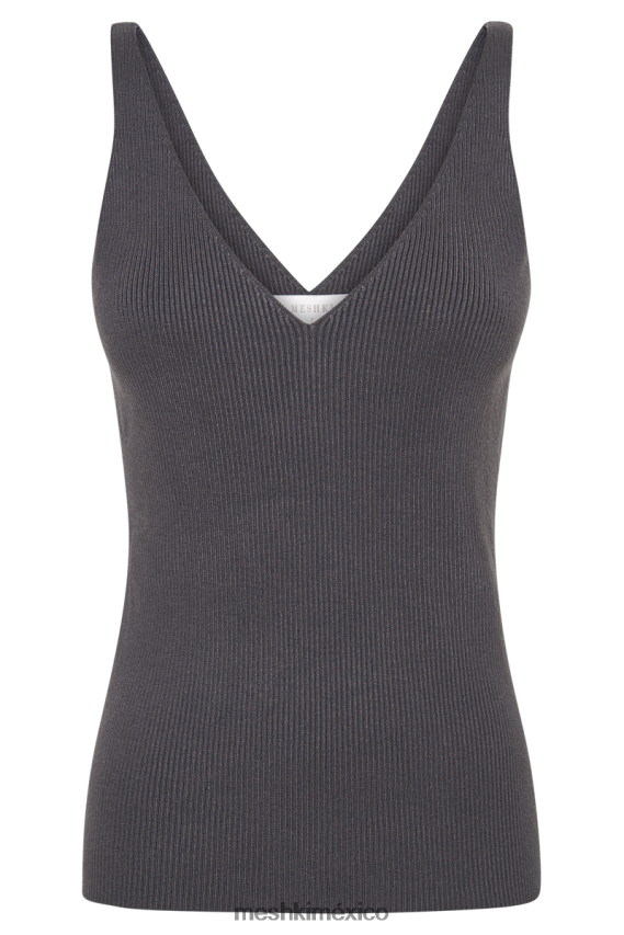 Meshki top de punto sin mangas alicia carbón ropa H48F8H870