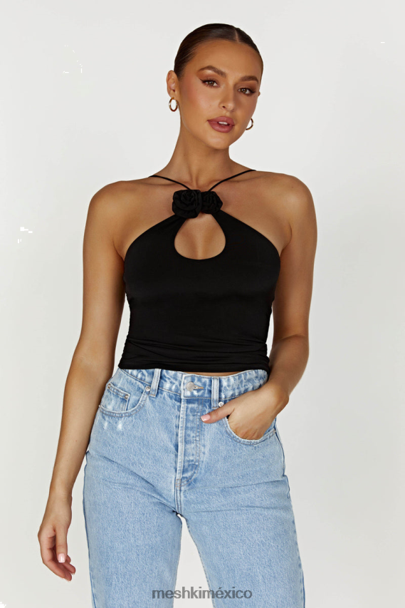 Meshki top sin mangas adeline rose negro ropa H48F8H857